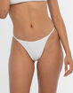 FULL TILT Ribbed Thin Side Skimpy Bikini Bottoms image number 4