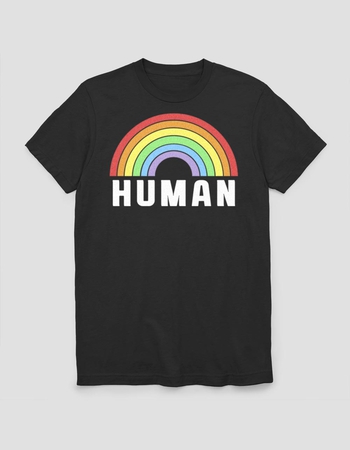 PRIDE Human Rainbow Logo Unisex Tee