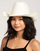 Straw Braid Trim Womens Cowboy Hat image number 4