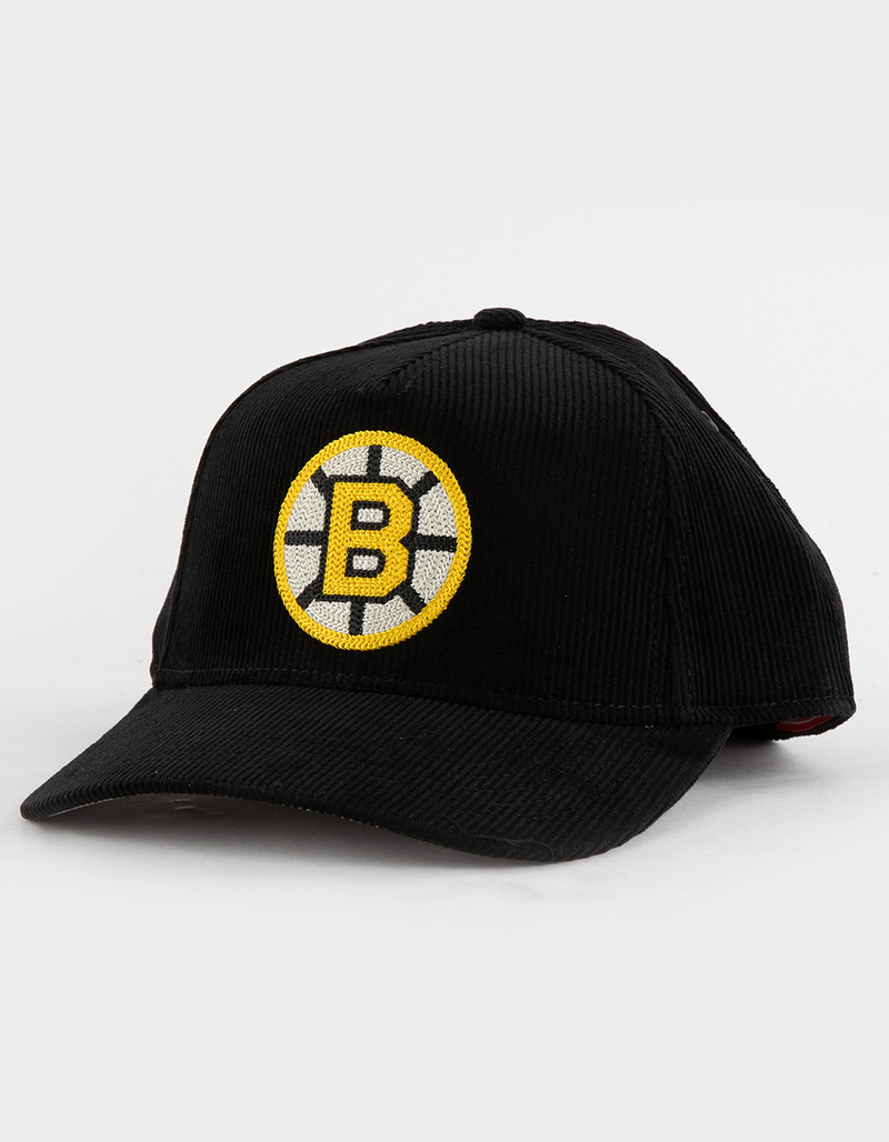 AMERICAN NEEDLE Corduroy Valin Boston Bruins NHL Mens Snapback Hat image number 0