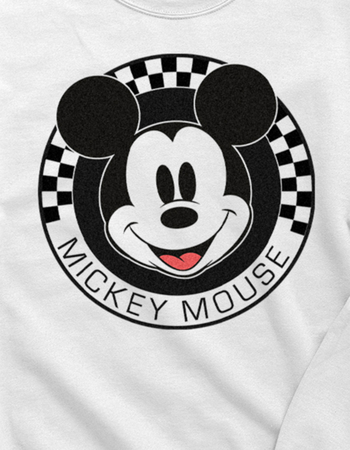 DISNEY Mickey Mouse Checkered Unisex Crewneck Sweatshirt