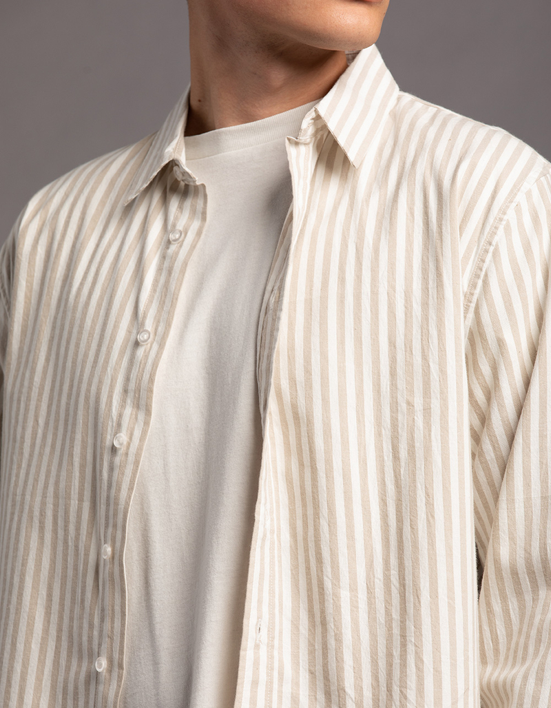 RSQ Mens Striped Oxford Shirt image number 4