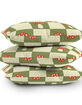 DENY DESIGNS Lane & Lucia Mushroom Checkered 16" x 16" Pillow image number 4
