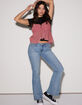 RSQ Womens Low Rise Flare Jeans image number 10