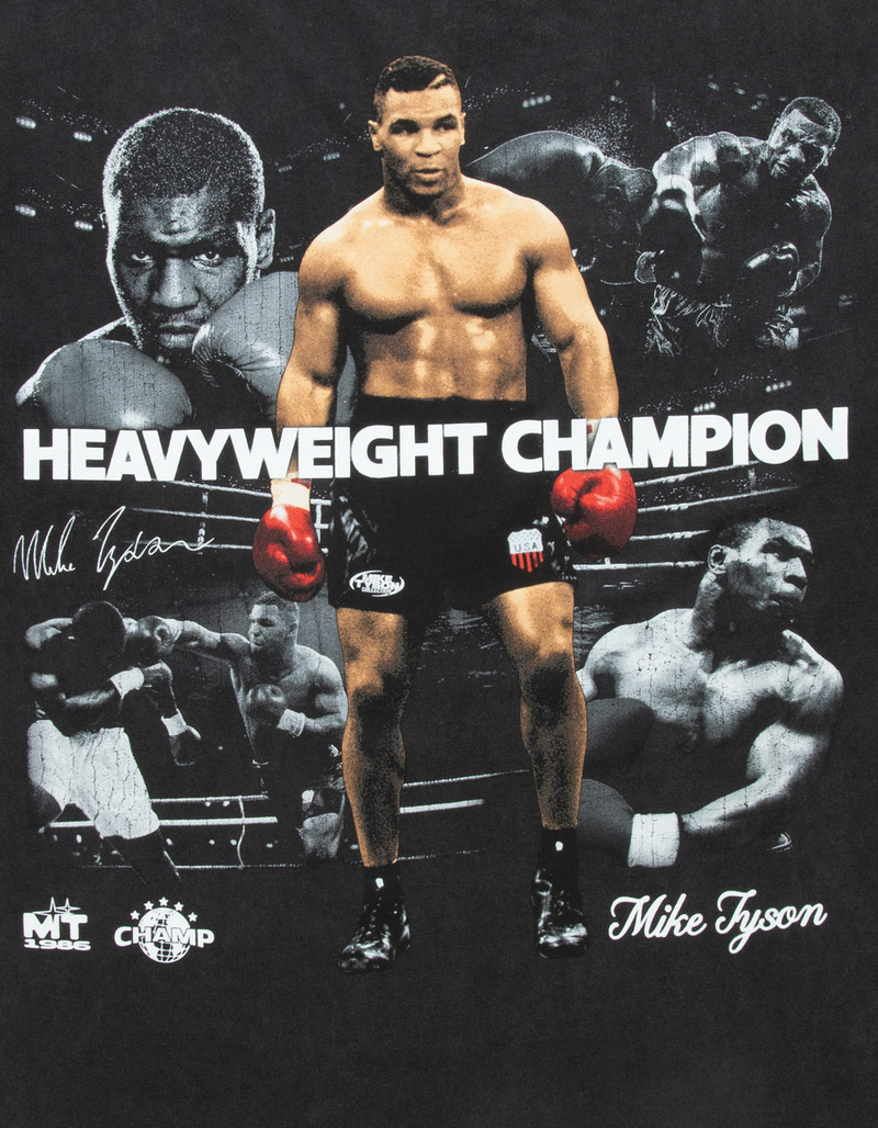 MIKE TYSON Heavyweight Champion Mens Oversized Tee image number 3
