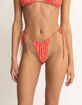 RHYTHM Adia Paisley Gathered Tie Side Bikini Bottoms image number 2