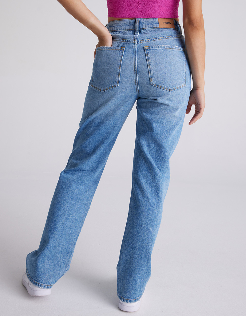 RSQ Womens High Rise Straight Leg Jeans image number 10