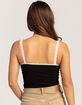 FULL TILT Seamless Lace Trim Womens Cami image number 4