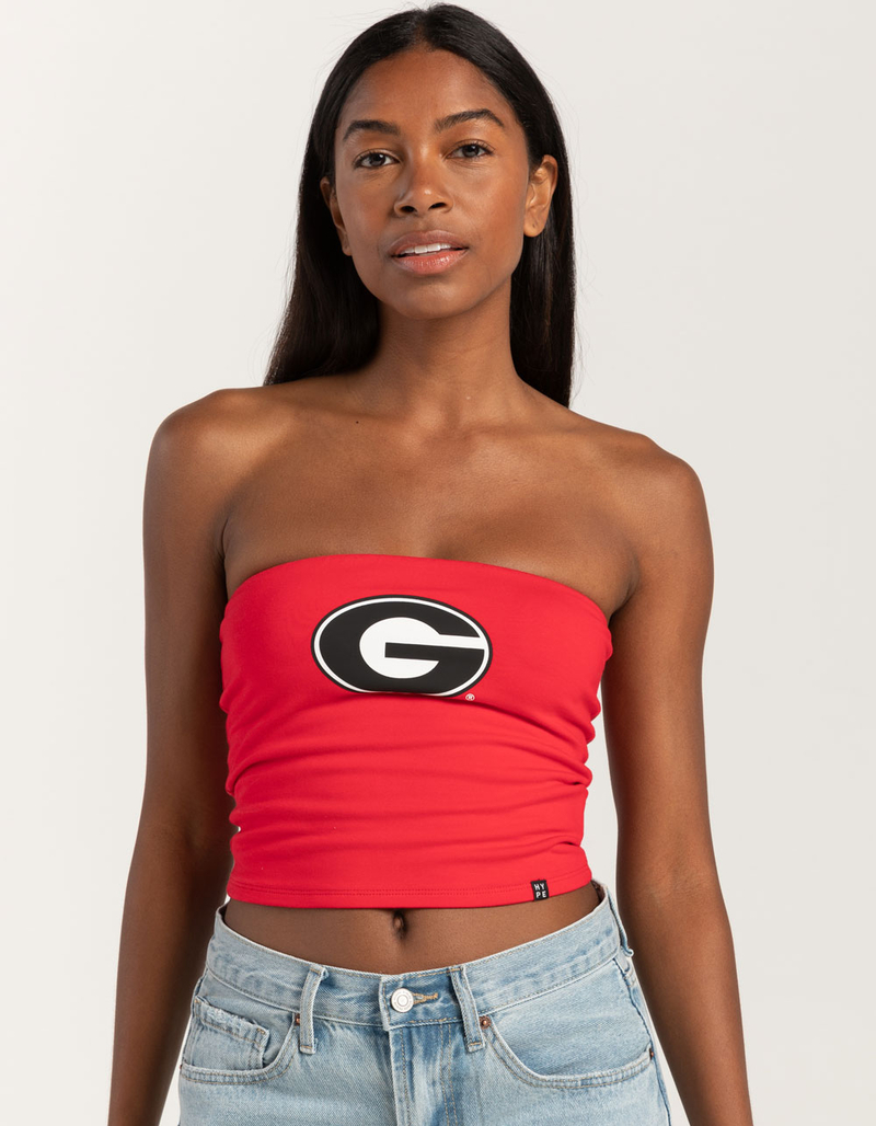 HYPE AND VICE University of Georgia Womens Tube Top image number 0