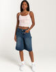RSQ Womens Baggy Carpenter Jorts image number 7