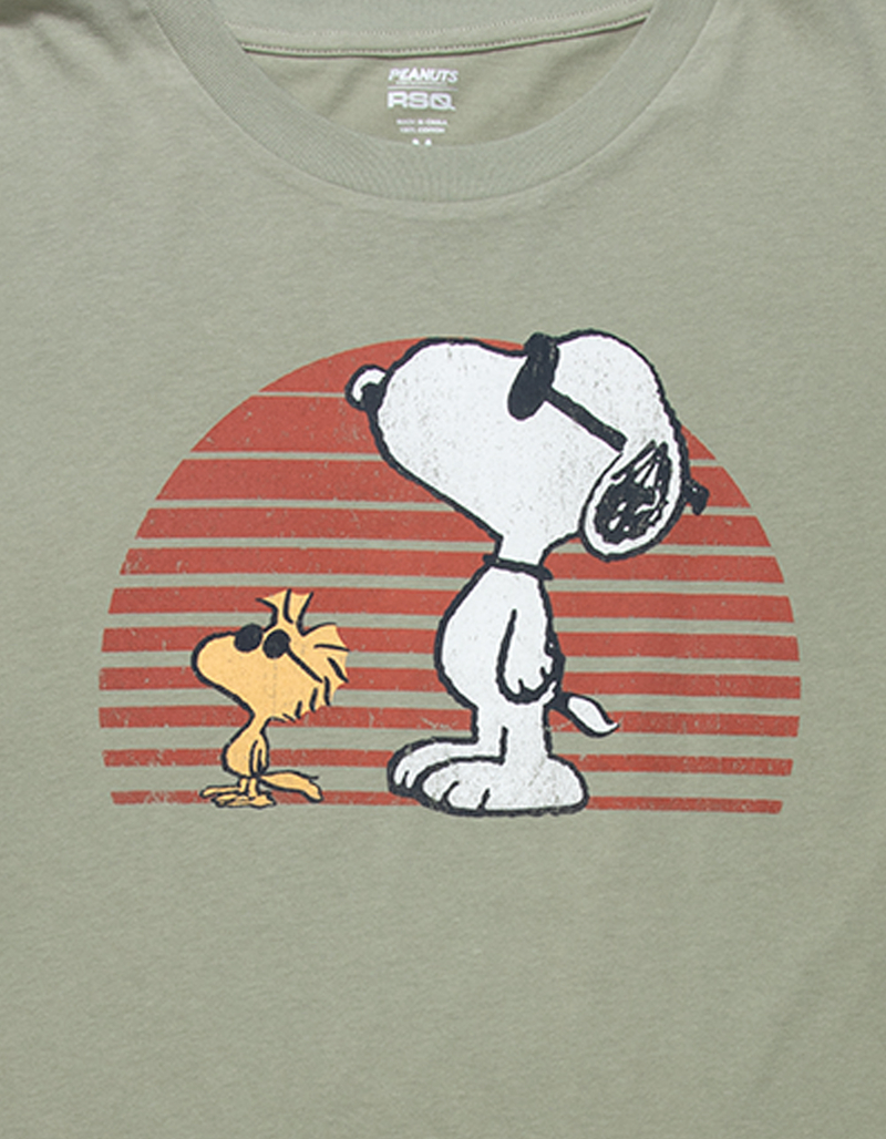 RSQ x Peanuts Sunset Mens Oversized Tee image number 2