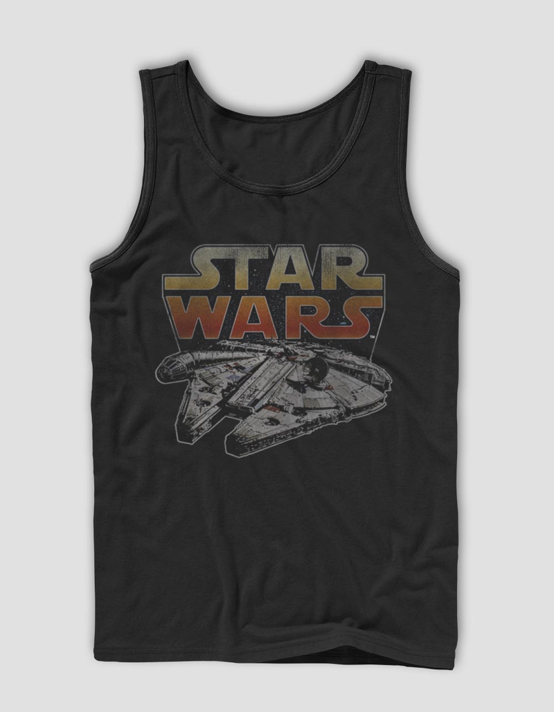 STAR WARS The Falcon Distressed Unisex Tank Top image number 0