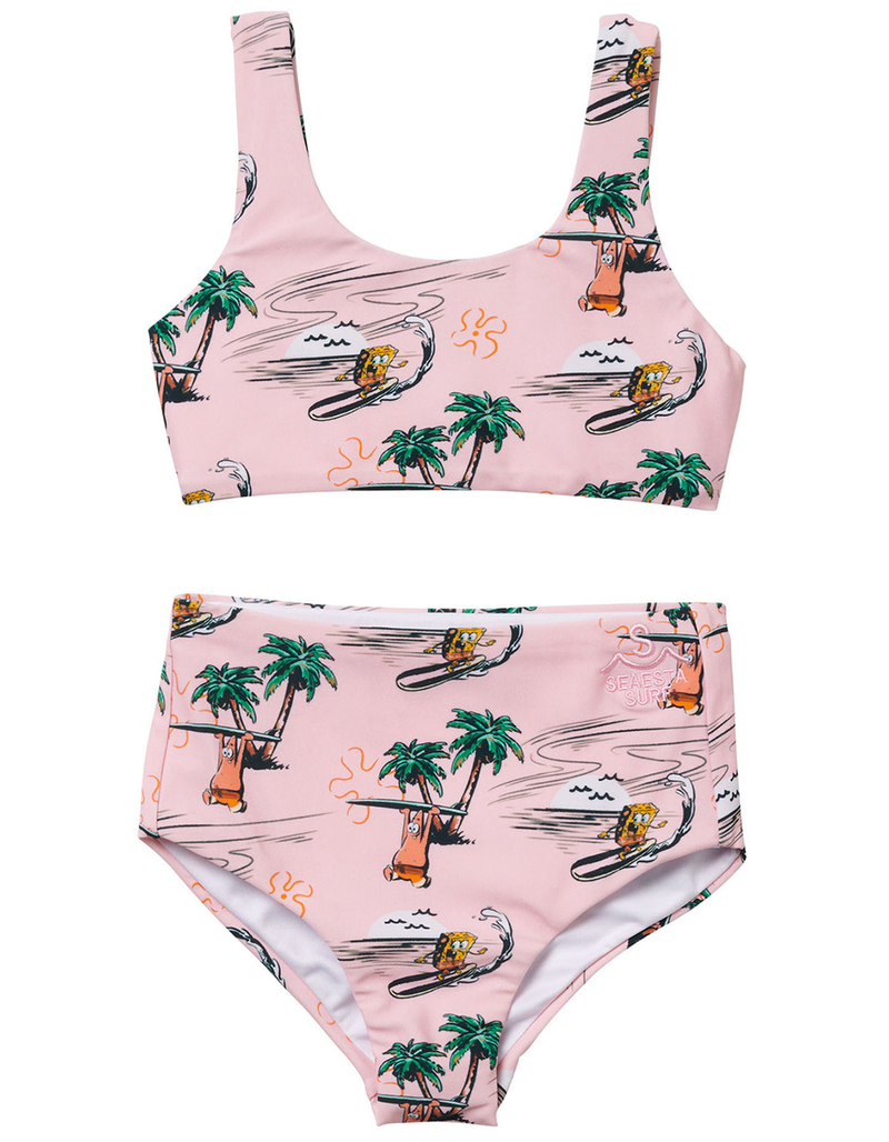 SEAESTA SURF x SpongeBob Tropical Girls Bralette Bikini Set image number 0