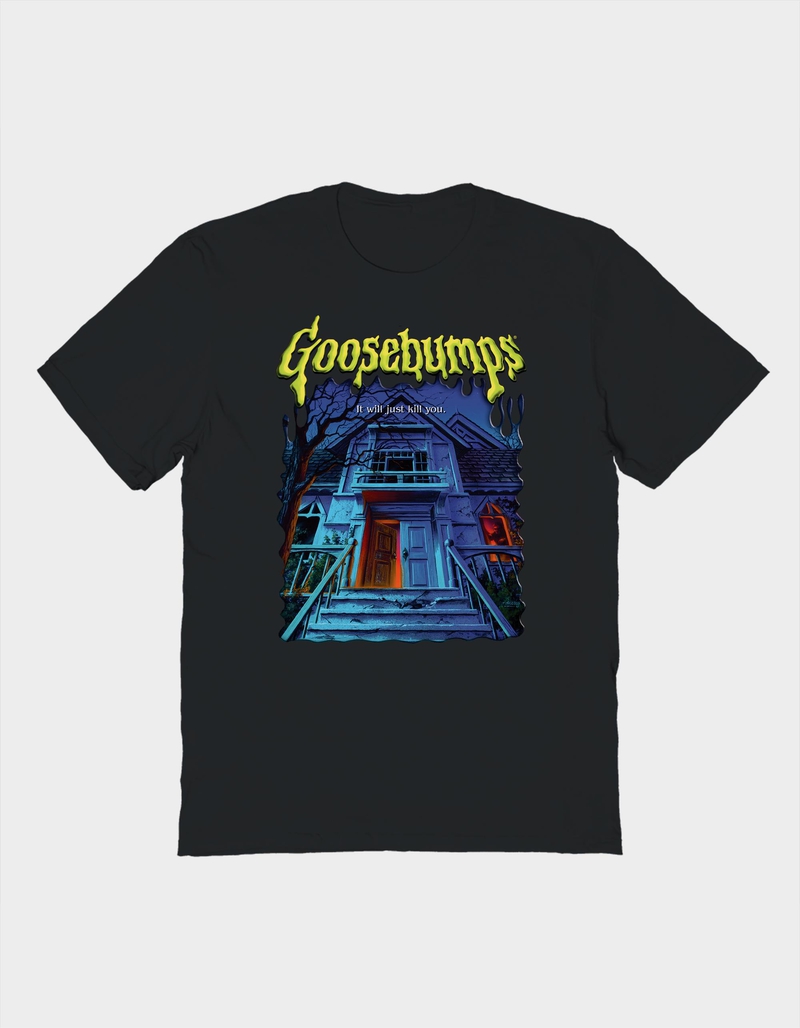GOOSEBUMPS Haunted House Solid Unisex Tee image number 0