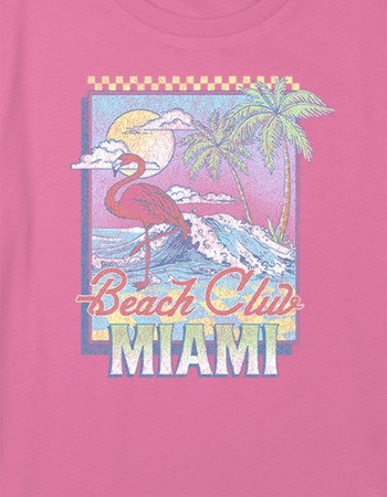 MIAMI Beach Club Girls Crop Tee