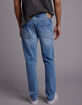 RSQ Mens Relaxed Taper Medium Tint Denim Jeans image number 4