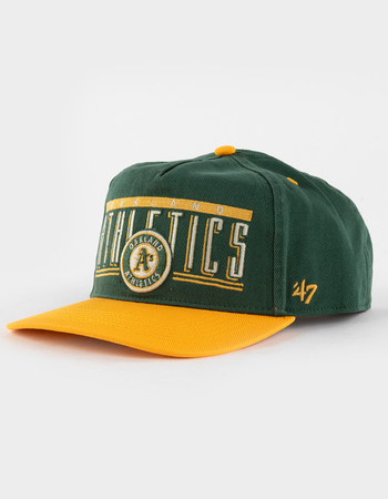 47 BRAND Oakland Athletics Cooperstown Double Header Baseline ’47 Hitch Snapback Hat
