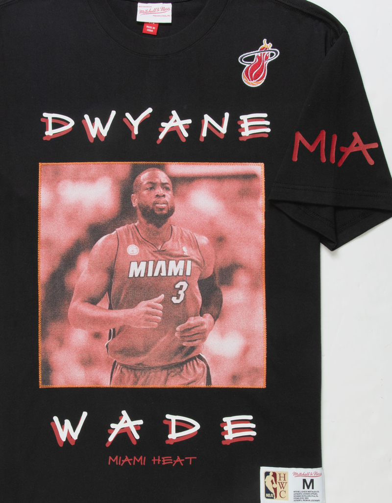 MITCHELL & NESS Vintage Dwayne Wade Mens Tee image number 2
