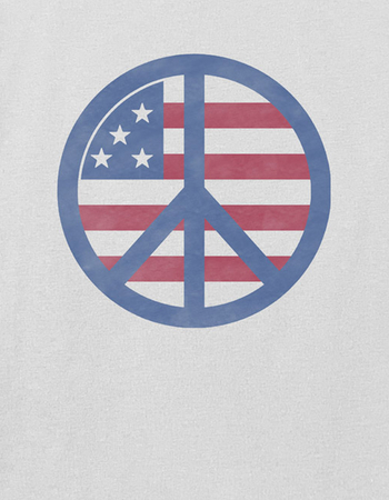 AMERICANA Peace Flag Pet Tee