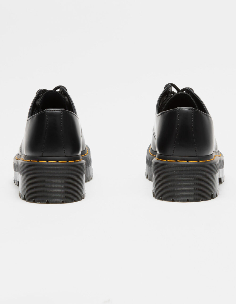 DR. MARTENS 1461 Quad Smooth Leather Womens Platform Shoes image number 3
