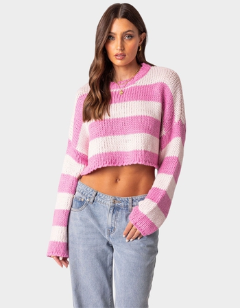 EDIKTED Ozzy Cropped Knitted Sweater