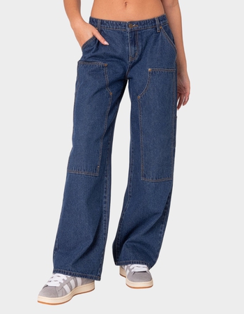 EDIKTED Ayla Low Rise Carpenter Jeans