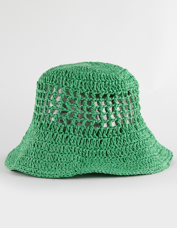 Straw Womens Bucket Hat