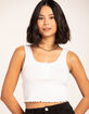 RSQ Womens Pointelle Baby Tank image number 2