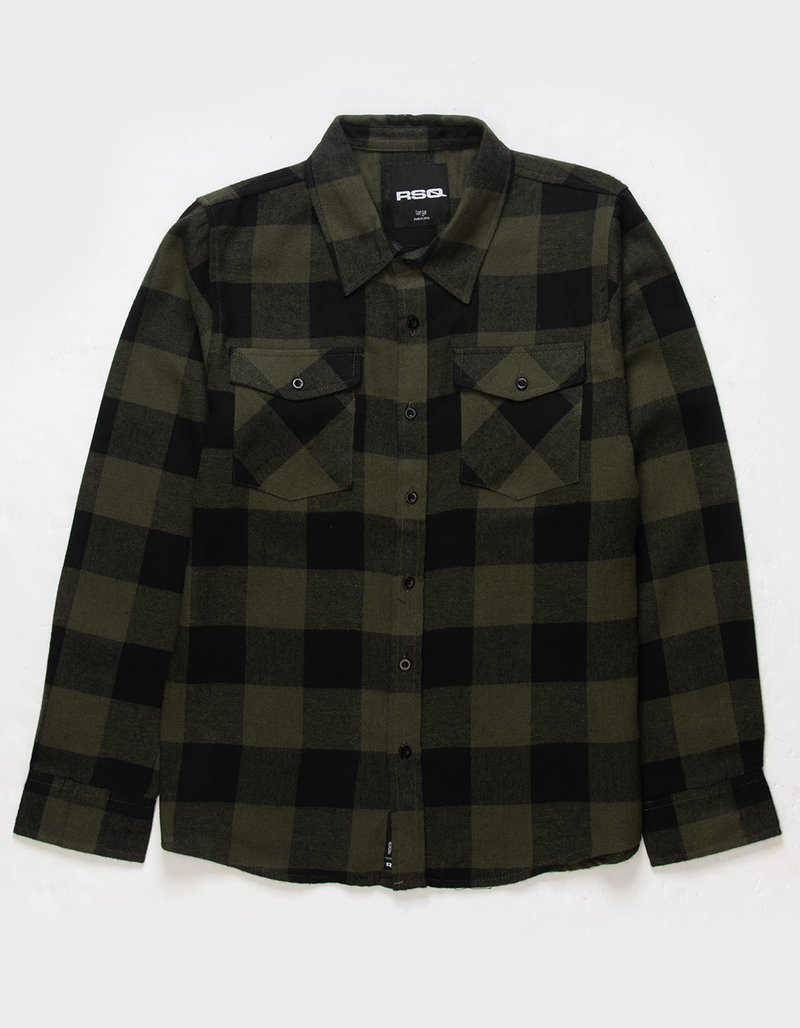 RSQ Boys Plaid Flannel image number 1