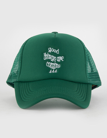 Good Things Are Coming 444 Womens Trucker Hat