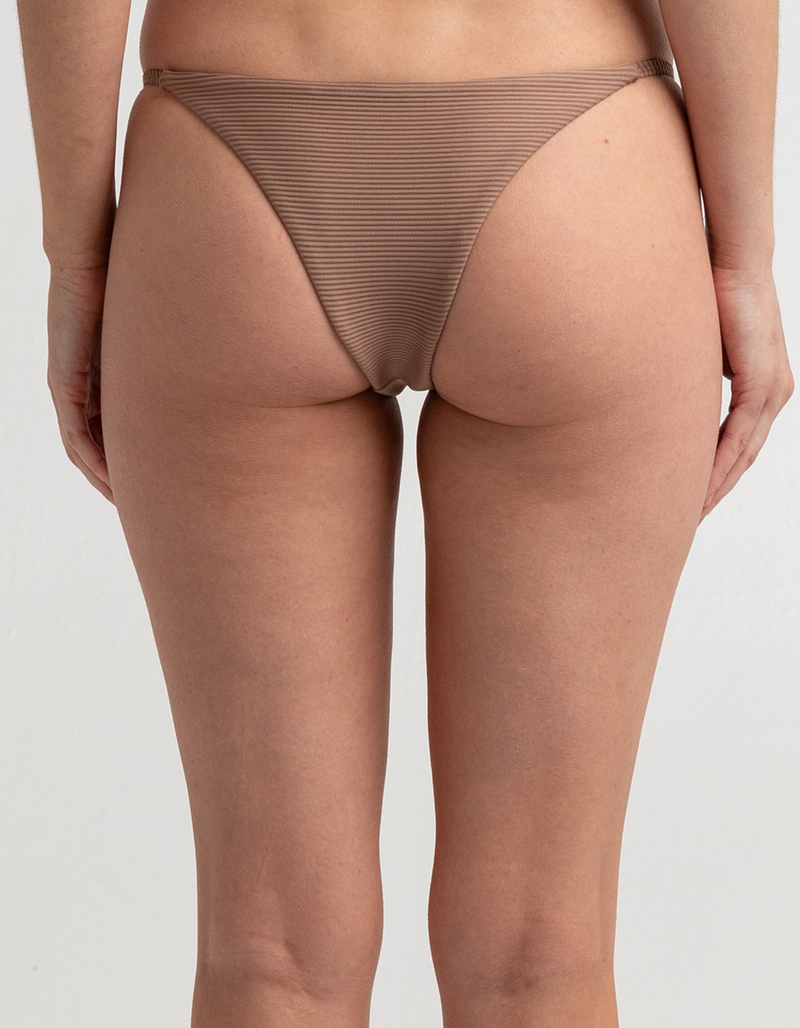 FULL TILT Ribbed Thin Side Skimpy Bikini Bottoms image number 2