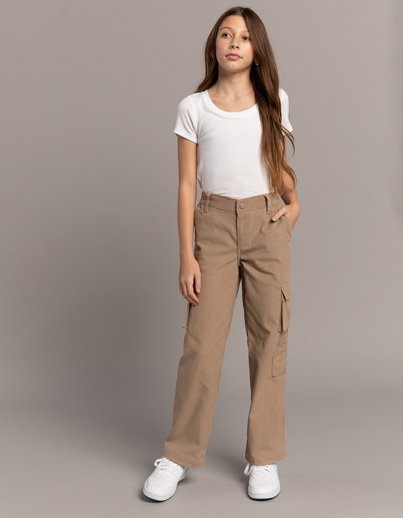 RSQ Girls Corduroy Cargo Pants image number 0