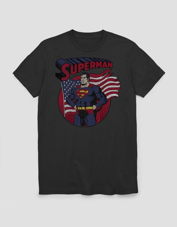SUPERMAN Ragged Flag Unisex Tee