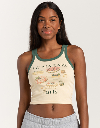 RSQ Womens Pastry Paris Tank Top