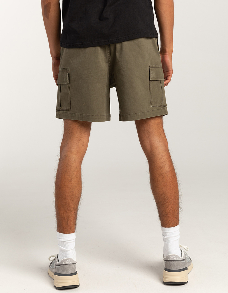 RSQ Mens Cargo Twill Pull On Shorts image number 5