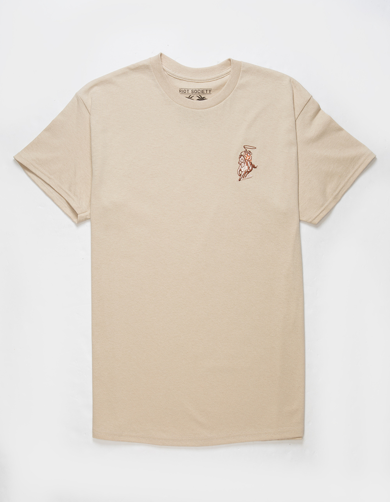 RIOT SOCIETY Cowboy Lasso Embroidered Mens Tee image number 0