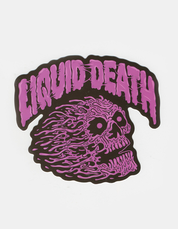 LIQUID DEATH Pink Sticker