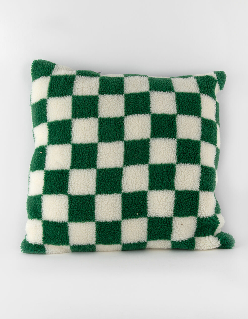 Checkered Square Pillow image number 1