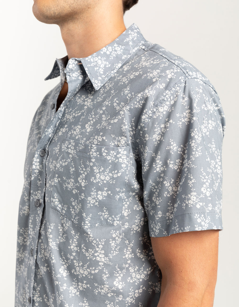 RSQ Mens Ditsy Floral Button Up Shirt image number 6