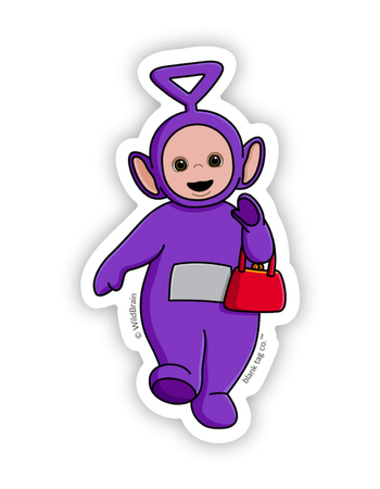 BLANK TAG CO. The Tinky Winky With His Bag Sticker