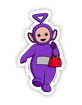 BLANK TAG CO. The Tinky Winky With His Bag Sticker image number 1