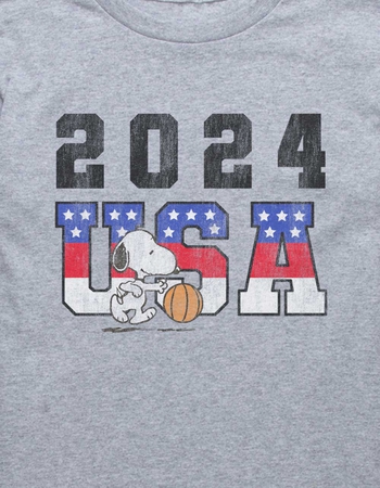 PEANUTS 2024 USA Basketball Snoopy Unisex Kids Tee