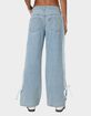 EDIKTED Washed Low Rise Ribbon Jeans image number 4