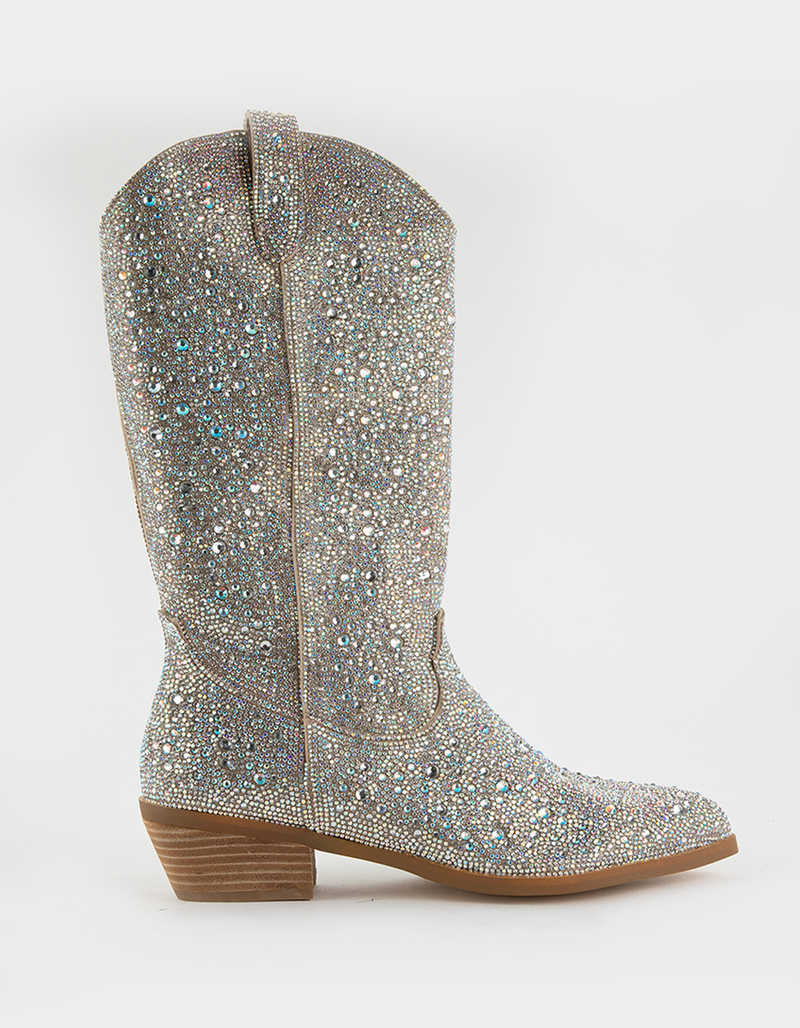 MADDEN GIRL Redford Blush Sparkle Womens Western Boots image number 1