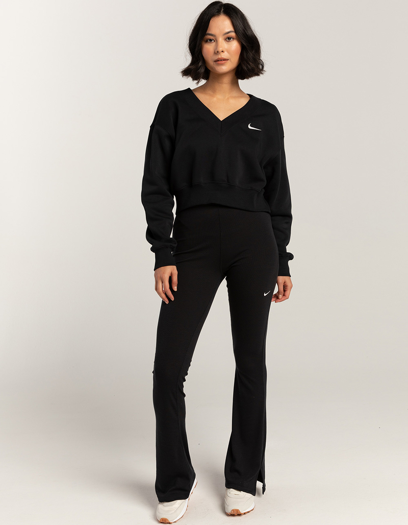 NIKE Sportswear Phoenix Fleece Womens Cropped V-Neck Sweatshirt image number 1