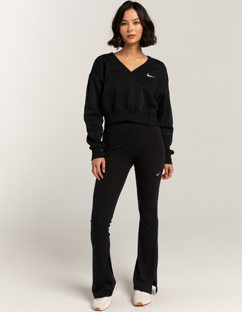 NIKE Sportswear Phoenix Fleece Womens Cropped V-Neck Sweatshirt Alternative Image