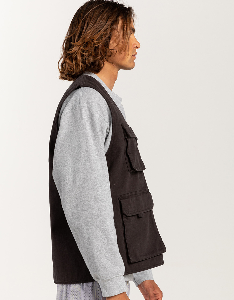 RSQ Mens Twill Cargo Vest image number 4