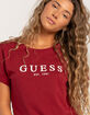 GUESS Eco Cuffed Logo Womens Tee image number 2