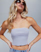 RSQ Womens Plated Rib Tube Top image number 1