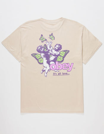 OBEY Cherub & Butterflies Mens Tee